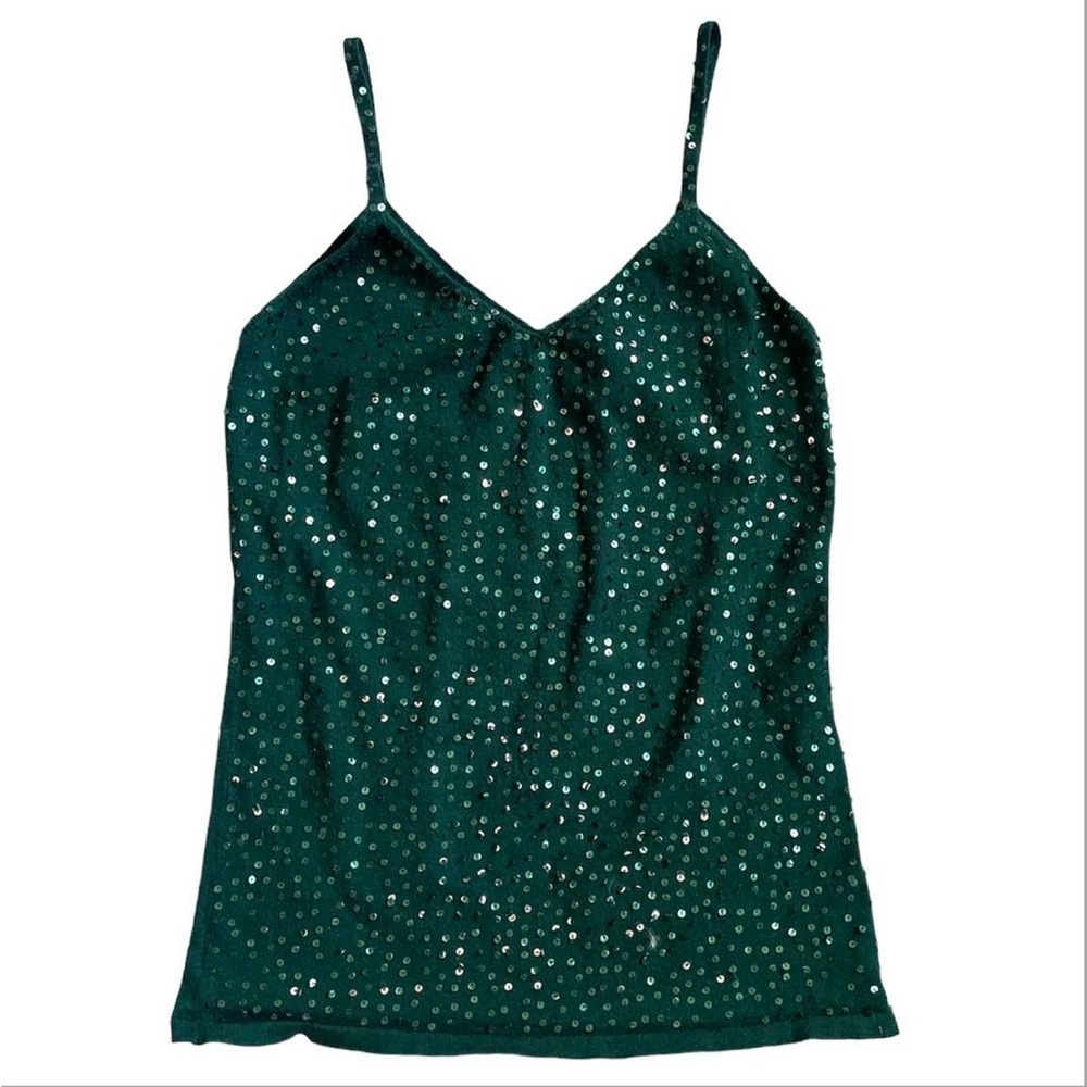 Vintage Y2K Sequined Sweater Tank Top